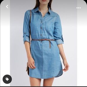 Charlotte Russe Chambray Shirt Dress w/ Pockets